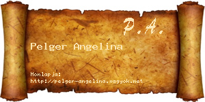 Pelger Angelina névjegykártya